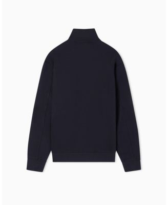 Men's Grosgrain Logo Fleece Quarter Zip Sweatshirt