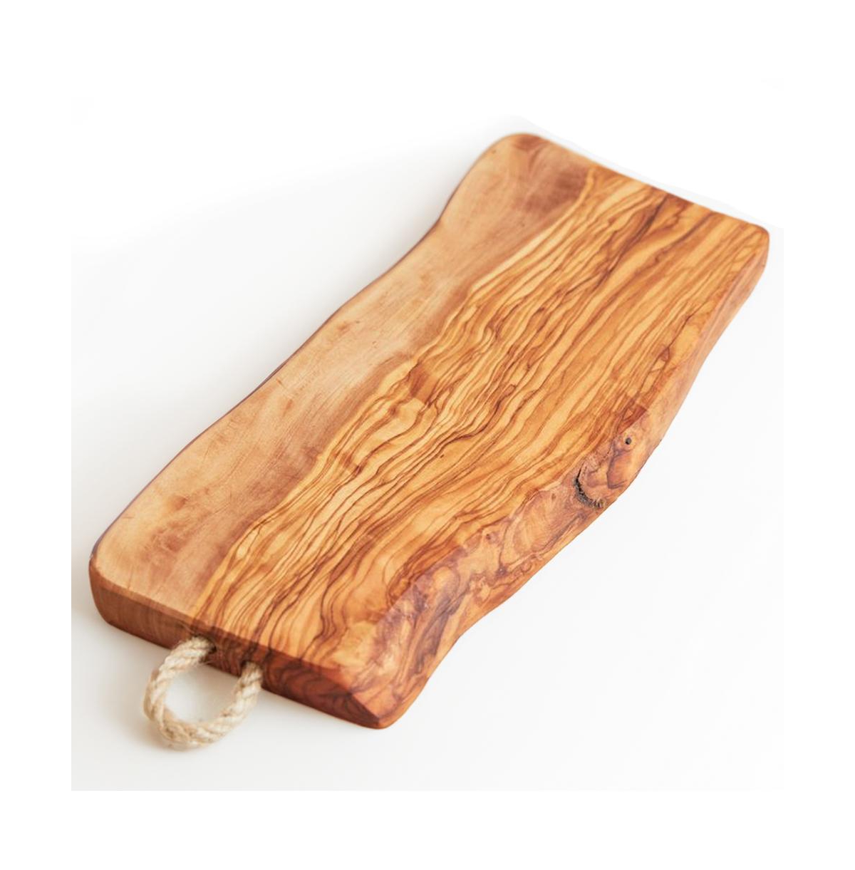 Verve Culture Olivewood Charcuterie Board with Rope Handle