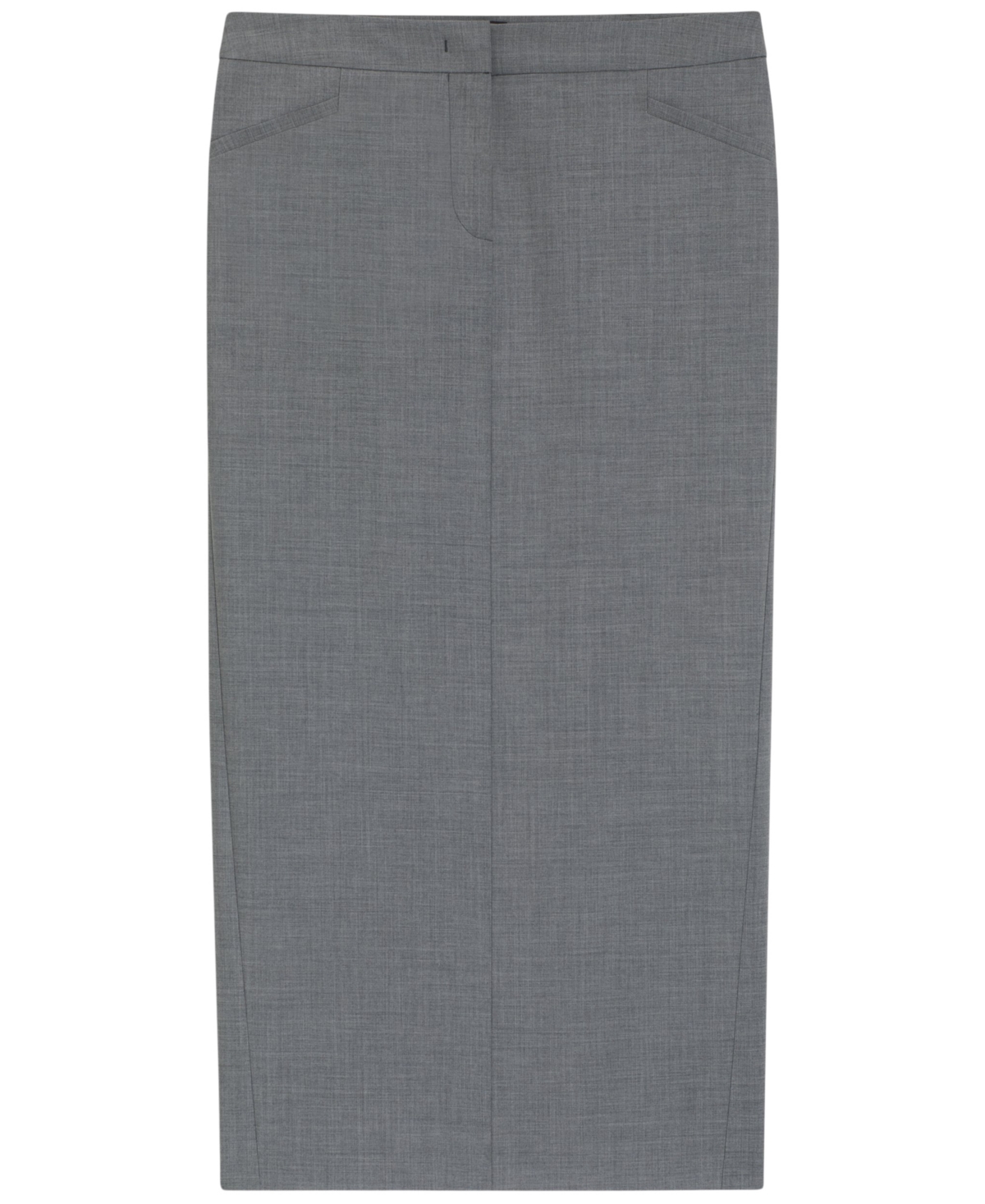 Hugo Boss Boss By  Women's Melange Virgin Wool Pencil Skirt In Gray