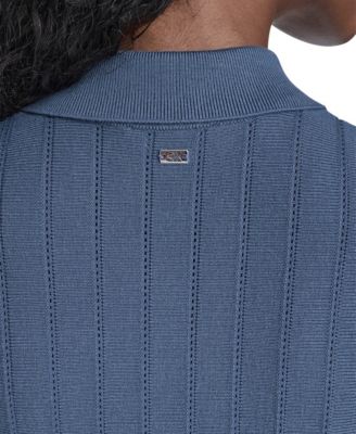 Women's Sleeveless Collared Sweater