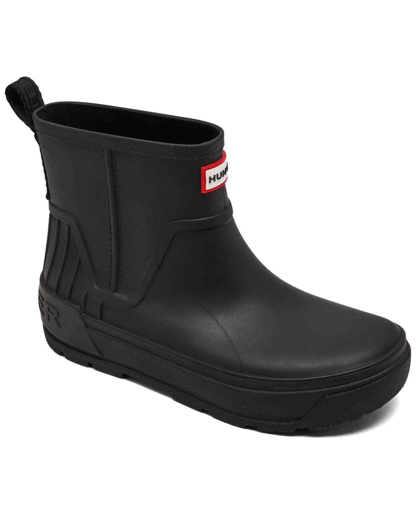 Женские ботинки Hunter Wales Waterproof Rain Booties, цвет: Чёрный — фото 1