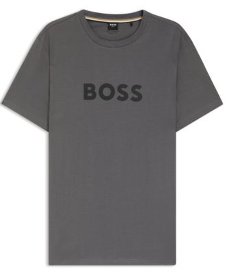 Men's Logo Print Cotton-Jersey Beach T-Shirt