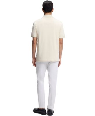 Men's Monogram Under Placket Cotton-Blend Polo Shirt