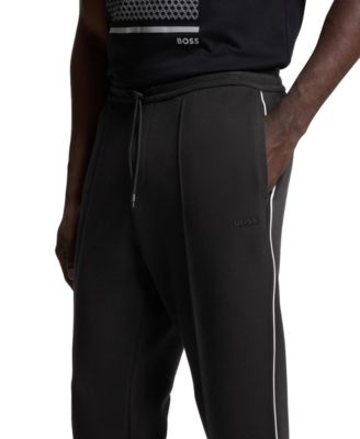 Men's Piped-Detail Cotton-Blend Tracksuit Bottom Pants