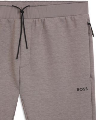 Men's Reflective Detail Regular-Fit Tracksuit Bottom Pants