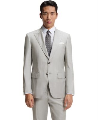 Men's Two-Piece Wool Blend Slim-Fit Suit