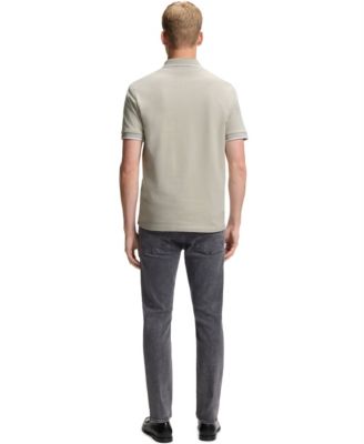 Men's Stretch-Cotton Piqu&eacute; Slim-Fit Polo Shirt