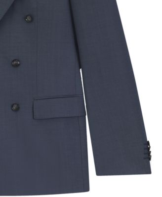 Men's Two-Piece Slim-Fit Patterned Virgin Wool Suit