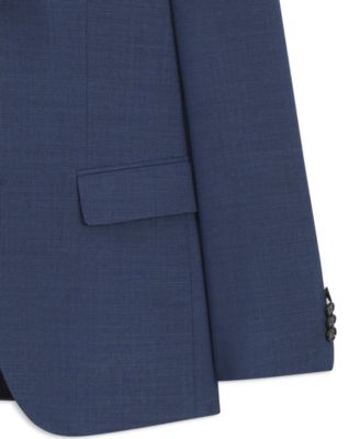 Men's Micro-Patterned Stretch Cloth Two-Piece Slim-Fit Suit