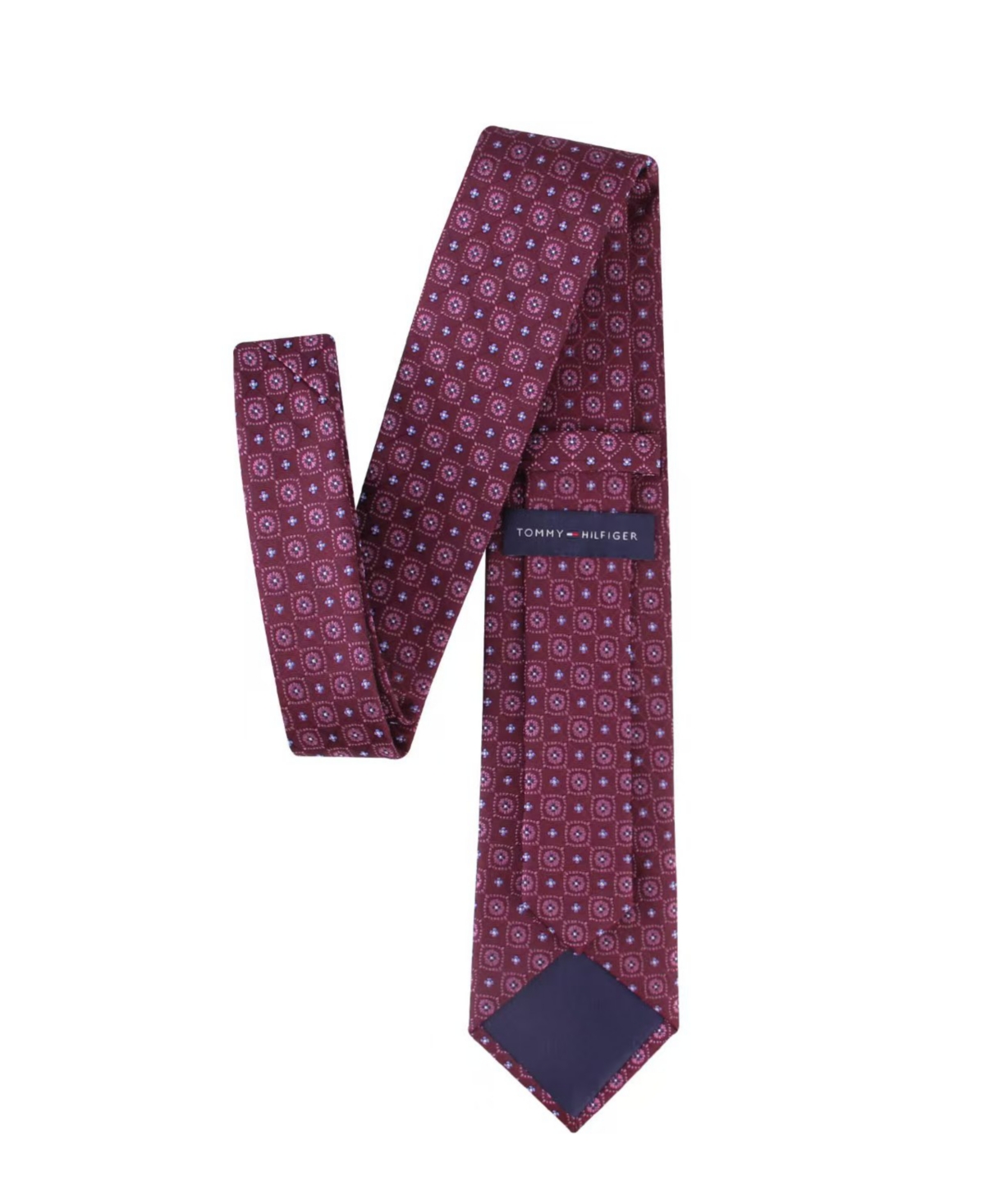 Tommy Hilfiger Men's Grace Medallion Tie In Red