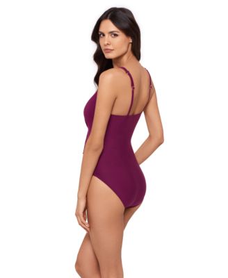 Women's V-Neck One-Piece Swimsuit