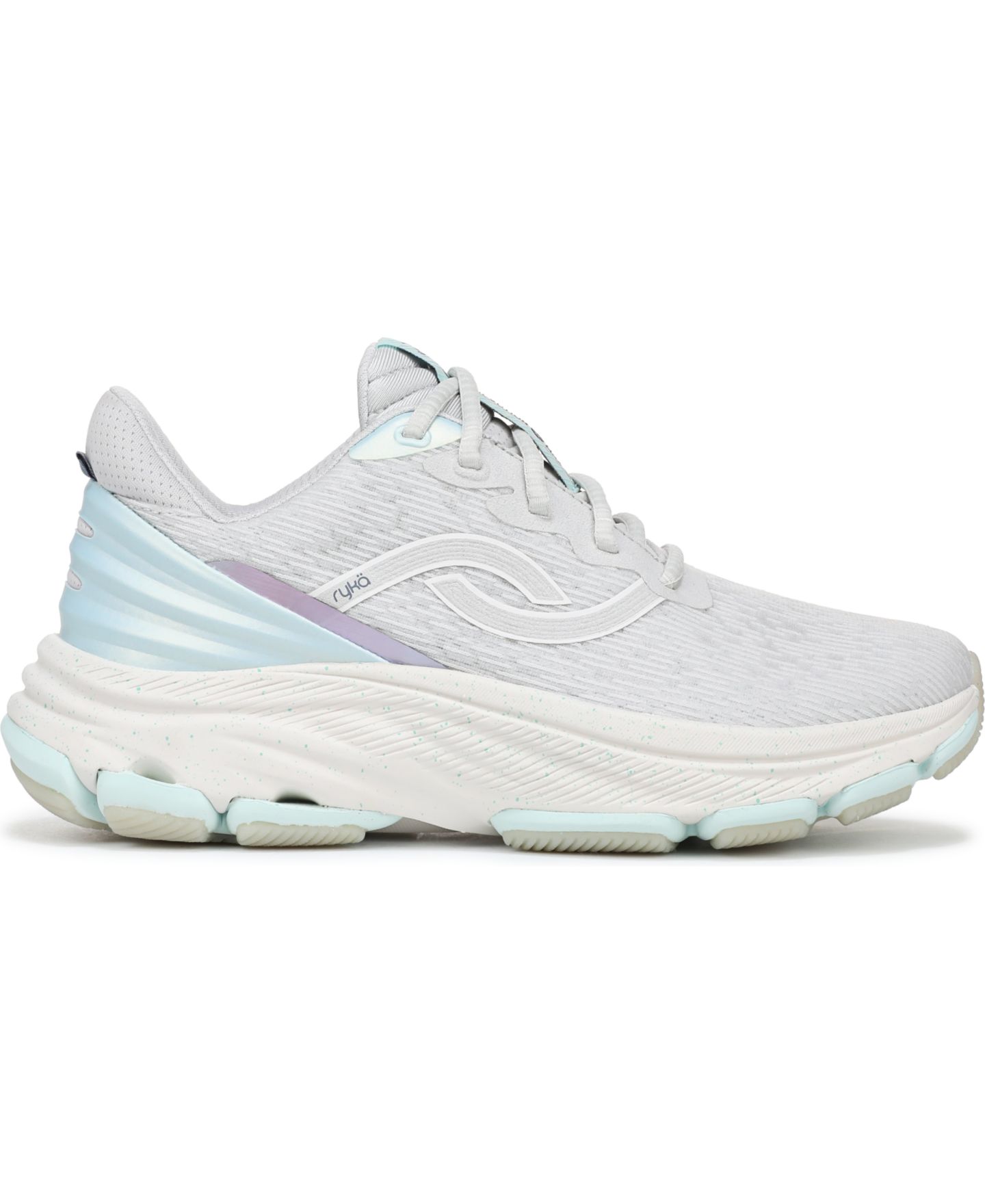 Женские кроссовки Ryka Devotion X Max 2 Lace-Up Walking, цвет: Устричный серый сетчатый — фото 2