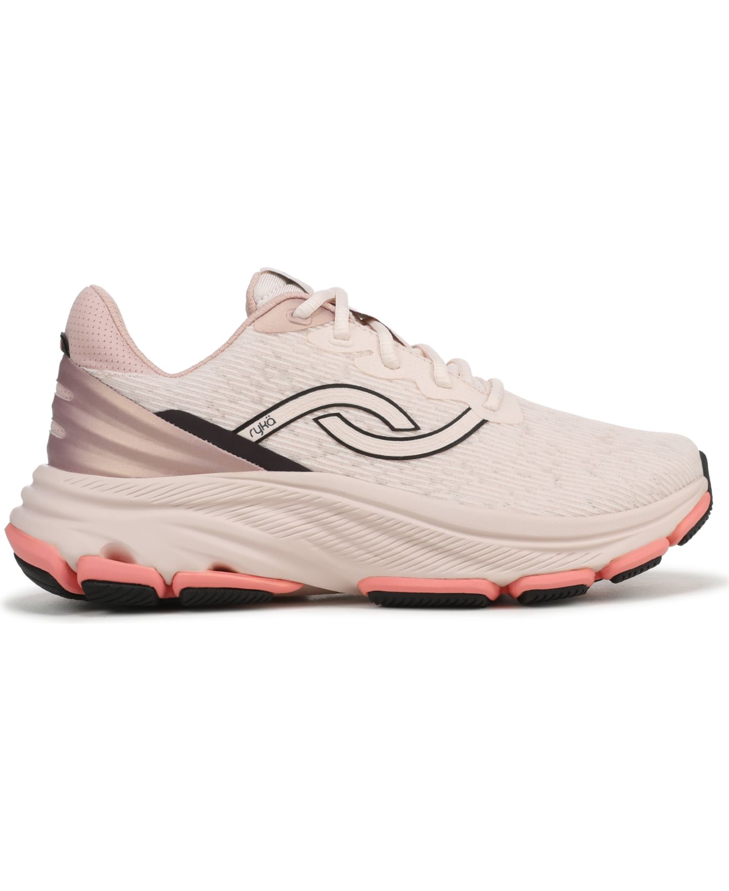 Женские кроссовки Ryka Devotion X Max 2 Lace-Up Walking, цвет: Ракушечный розовый сетчатый — фото 2