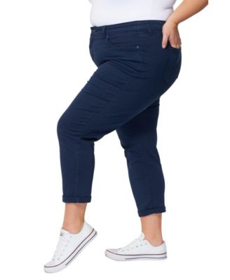 Women's Color Mid Rise Boyfriend rolled in 25.5" inseam Pant