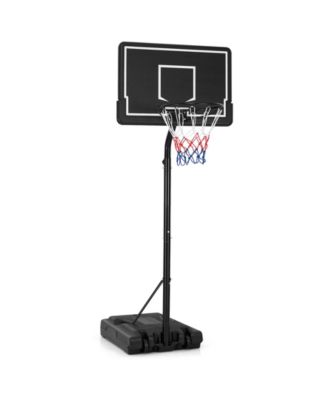Portable Outdoor Basketball Hoop 6.9-8.5 FT Adjustable with Fillable Base Shatterproof PC Backboard