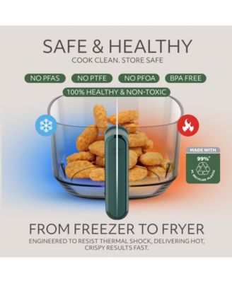 5QT Digital Glass Air Fryer - Self-Cleaning, Digital Touch Screen, Healthier Frying, Watch Your Food Cook