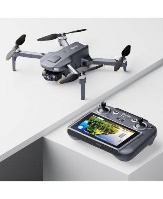Drone with 4K UHD Camera for Adults, " Touch Screen Remote, Auto Return, Wind Resistance, Battery for 23 Mins Flight Time, Intelligent Flight