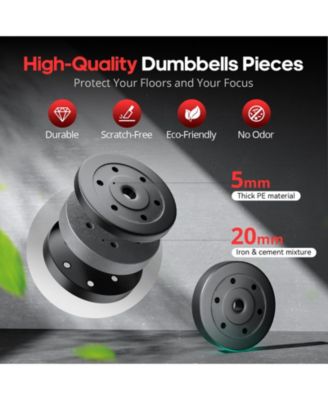 45LB 4-in-1 Adjustable Dumbbell Set