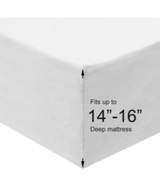 Solid 600 Thread Count Cotton Fitted Sheet Only, King