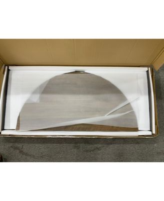 CASAINC 31.5 Inch Round Dining Table with Black Metal Legs