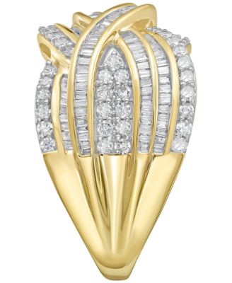 White Diamond Ring (1 ct. t.w.) in 10k White Gold