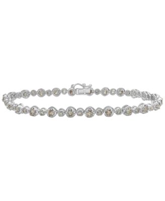 Macy's - White Diamond Bracelet (3 ct. t.w.) in 10K White Gold
