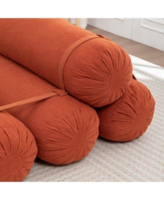  Adjustable Corduroy Floor Sofa with Straps for Versatile Configurations