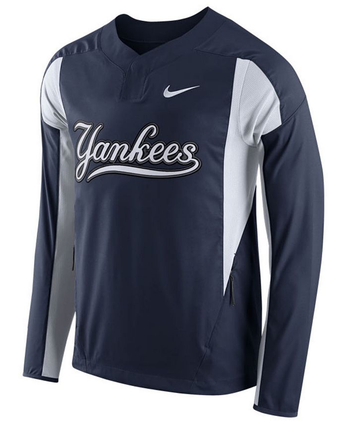 Men's New York Yankees Nike Heathered Charcoal Authentic Collection  Performance Long Sleeve T-Shirt