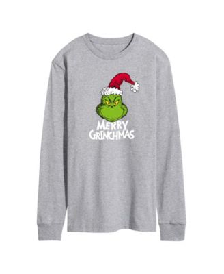 AIRWAVES - Men's The Grinch Merry Grinchmas Graphic Crewneck T-Shirt