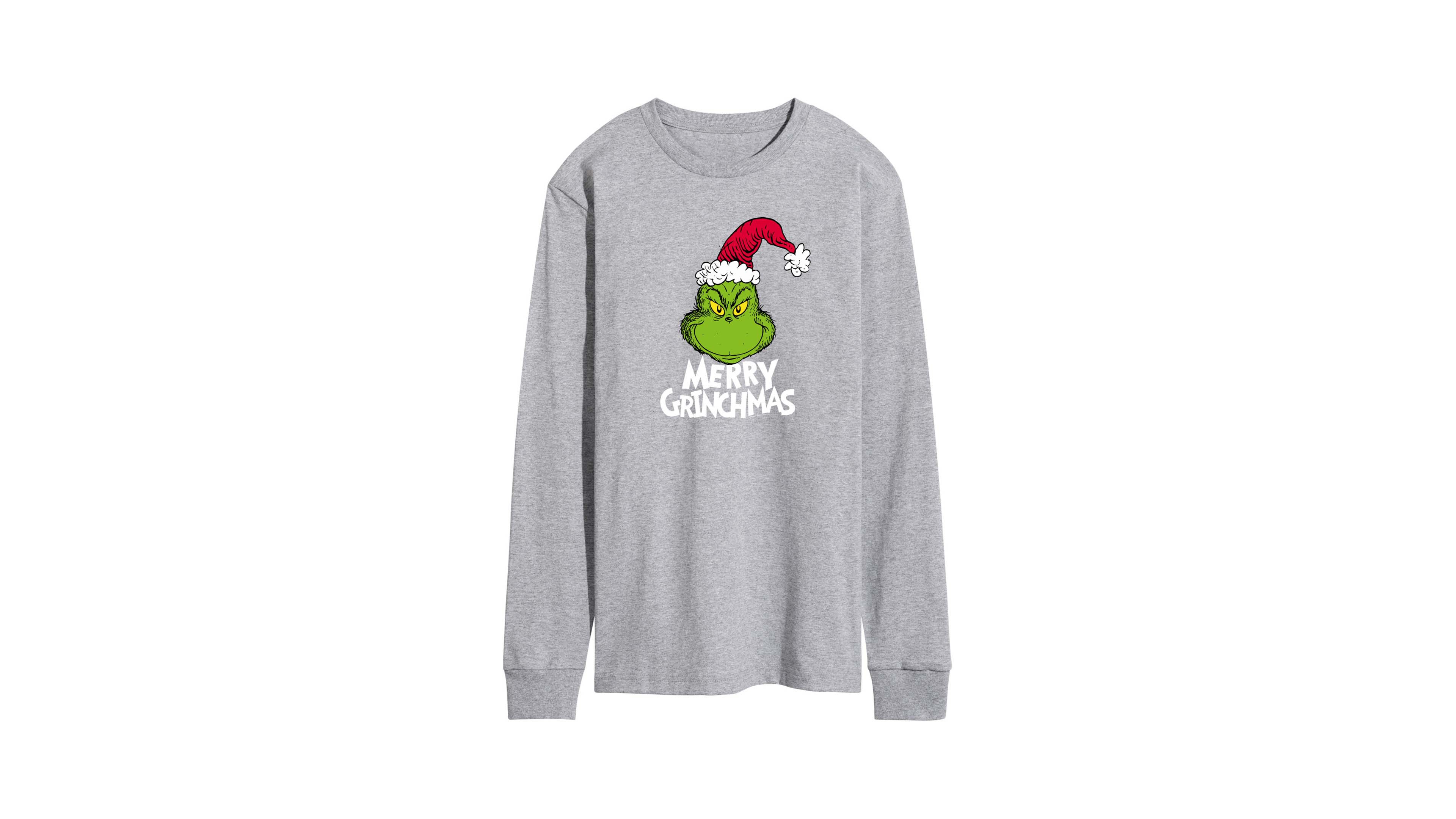 Airwaves Men's The Grinch Merry Grinchmas Graphic Crewneck T-Shirt