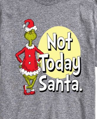 Men's The Grinch Not Today Santa Short-Sleeve Graphic T-Shirt