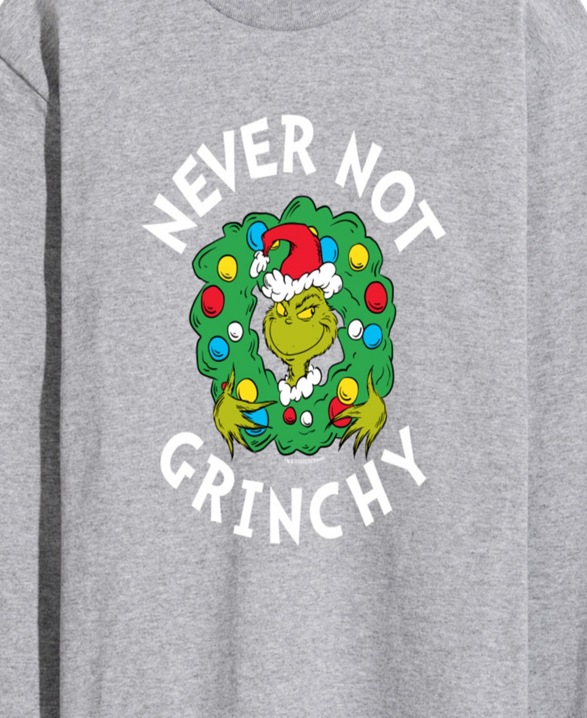 Airwaves Men's The Grinch Never Not Grinchy Graphic Long-Sleeve T-Shirt