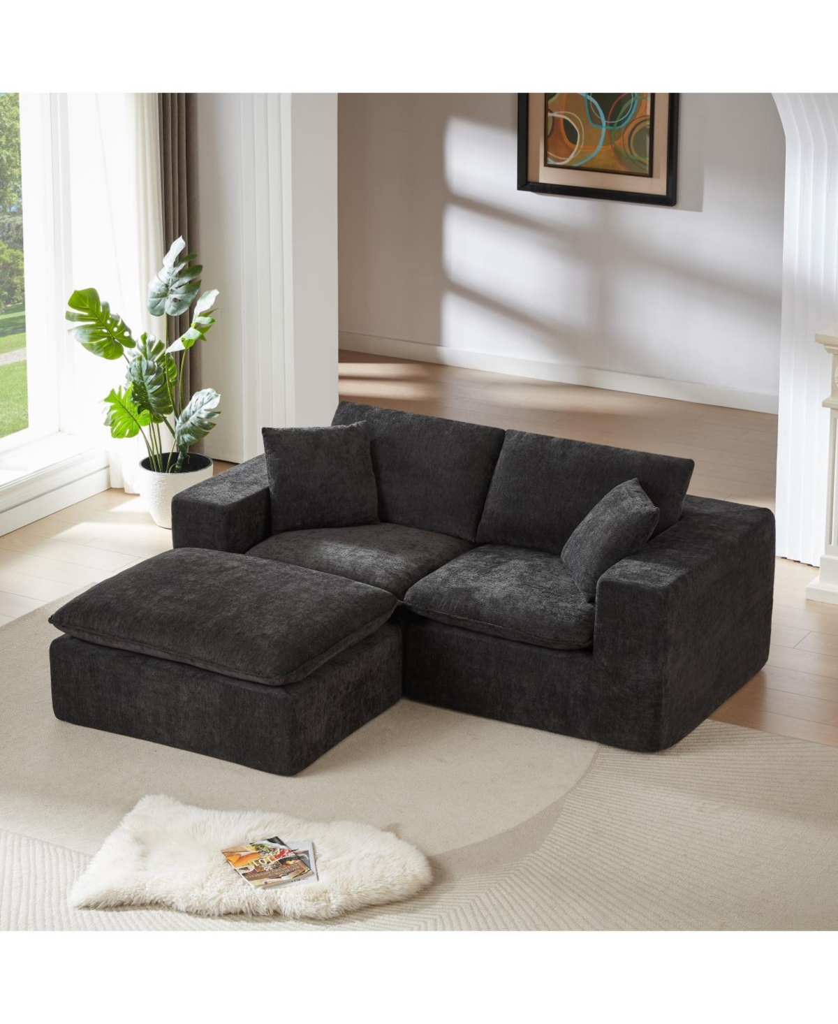Streamdale Modern Chenille Cloud Sofa - Freely Combinable & Comfortable