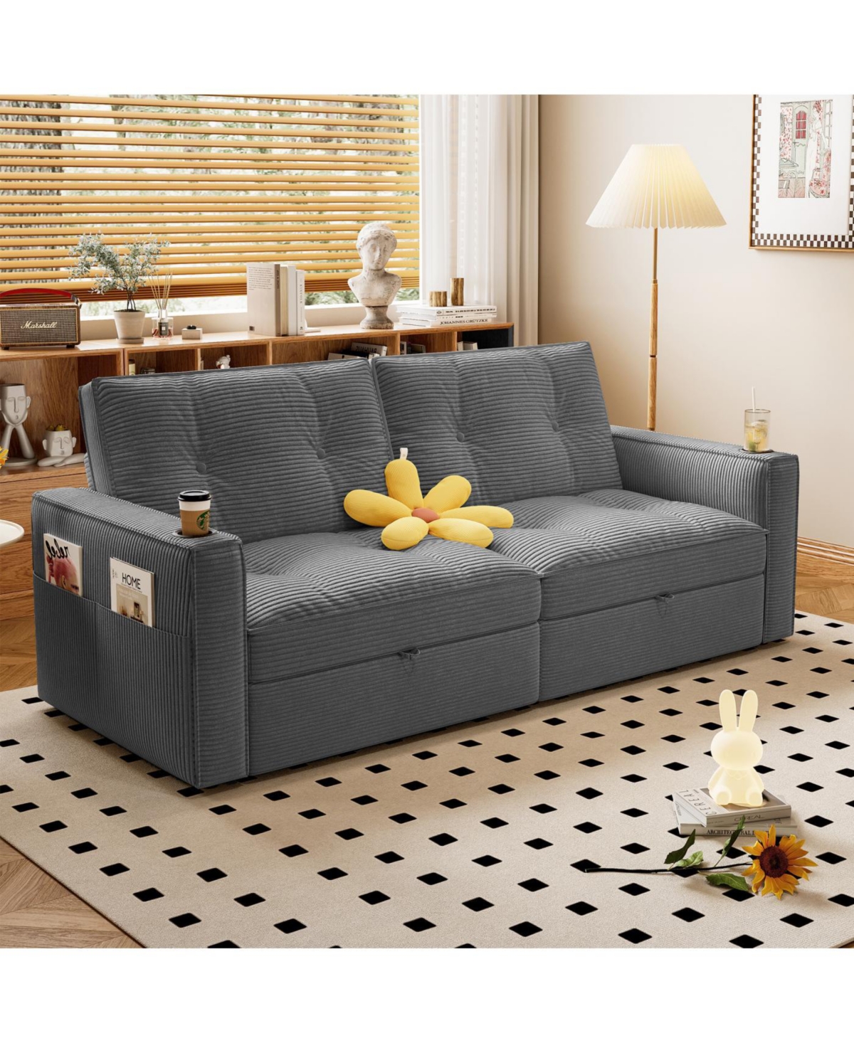 Streamdale Multi-Functional Convertible Sofa Bed 2-in-1 (for Sitting & Sleeping)