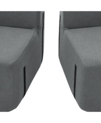 Streamdale Curved Lamb's Wool Modular Sectional Sofa - Gray