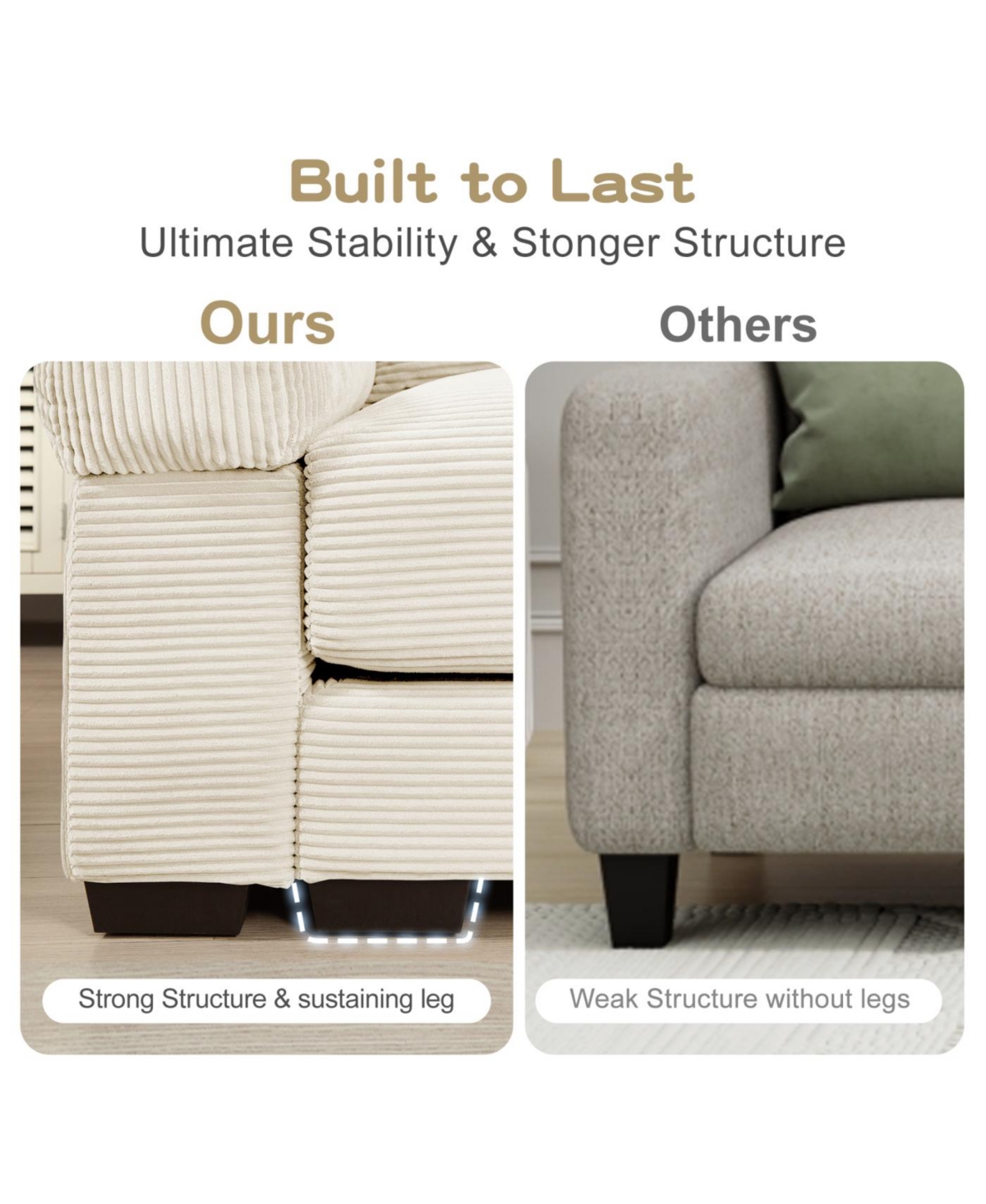 Streamdale Furniture Cloud Couch: Flexible, Modular Chenille Sofa for Ultimate Comfort