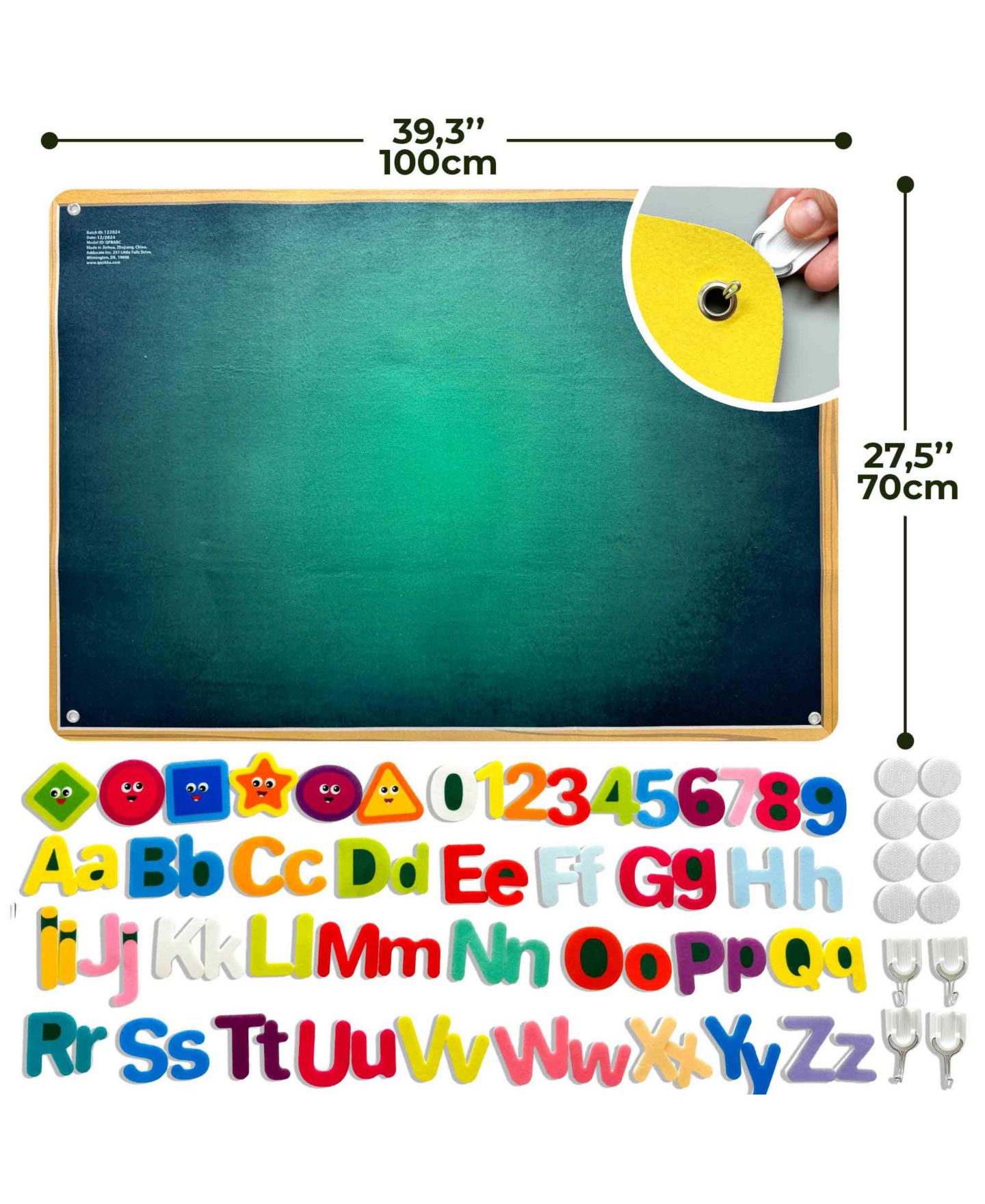 Детские игрушки Quokka Double-Sided Social-Emotional Felt Board, 70-Piece, Ages 3+, цвет: Abc — фото 2