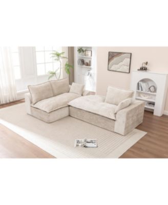 Streamdale 103" Cloud Sectional Couch with L-Shape Chaise, Modern Modular Sofa