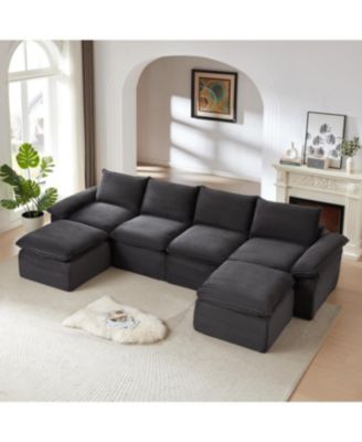 Streamdale Modern corduroy cloud sofa, freely combined, comfortable sitting experience
