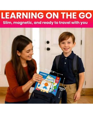 Magnetic Fractions Learning Set for Kids Ages 6-12 – Hands-On Math Games for Homeschooling, Classrooms & Travel