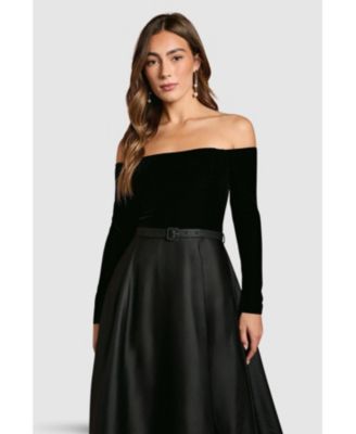 Women's Bardot Full Skirted Midi Dress