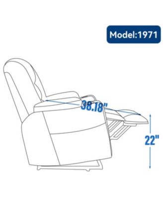 Streamdale Power Lift Recliner Chair with Massage, Heat, USB/Type C Ports, Light Grey