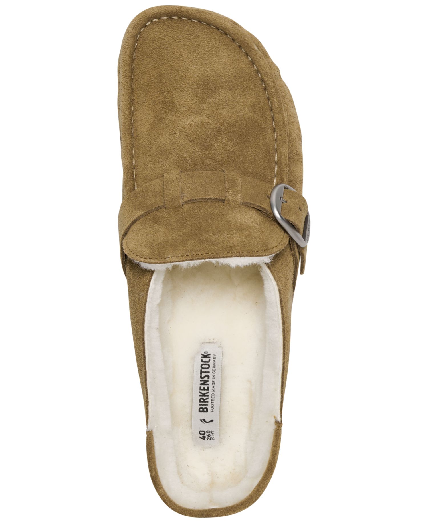 Women's Buckley Shearling Suede Leather Clogs from Finish Line