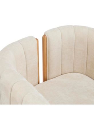 Streamdale Dining Chairs Set of 2, Modern Seating with Rubber Wood Frame