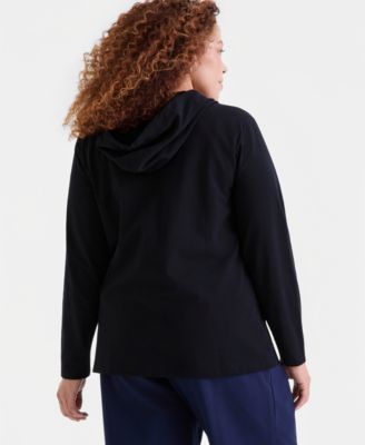 Plus Size Zip-Up Hooded Sweatshirt, Macy's Exclusive