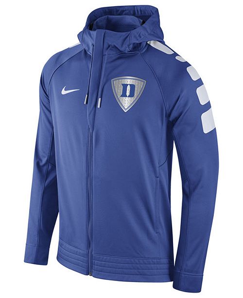 Nike Men S Duke Blue Devils Elite Stripe Basketball Performance Full Zip Hoodie Reviews Sports Fan Shop By Lids Men Macy S