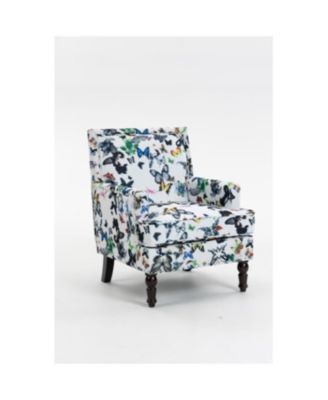 Streamdale Upholstered Chair with Linen Fabric and Nailhead Trim