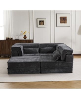Streamdale Compression Sofa, Convertible Floor Sofa Bed, Modular Sectional Sofa