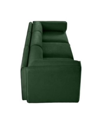 Streamdale Elegant Green Chenille Sofa with Storage Seat, Contemporary 3-Seater Fabric Couch
