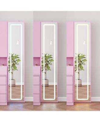 LED Dressing Table with full body mirror | Sliding cover hidden compartment+three drawer large capacity | Versatile in bedroom/dressing room